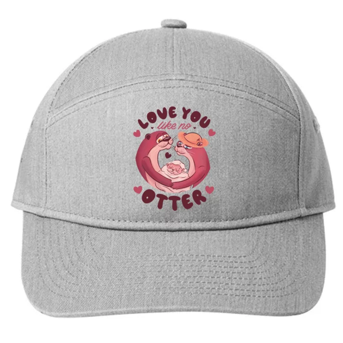 Love You Like No Otter Cute 7-Panel Snapback Hat