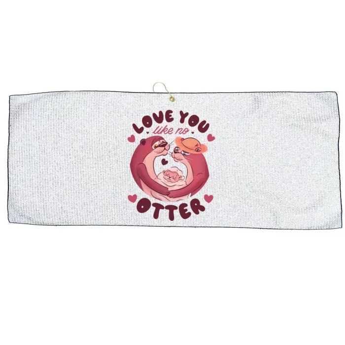 Love You Like No Otter Cute Large Microfiber Waffle Golf Towel