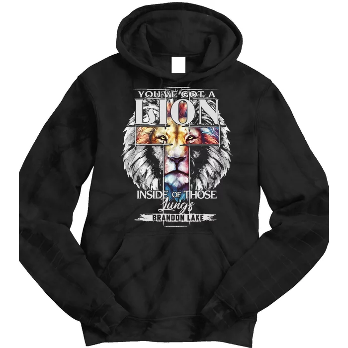 Let Your Lion Out B.R.A.N.D.O.N Lake Merch Praise Jesus Tie Dye Hoodie