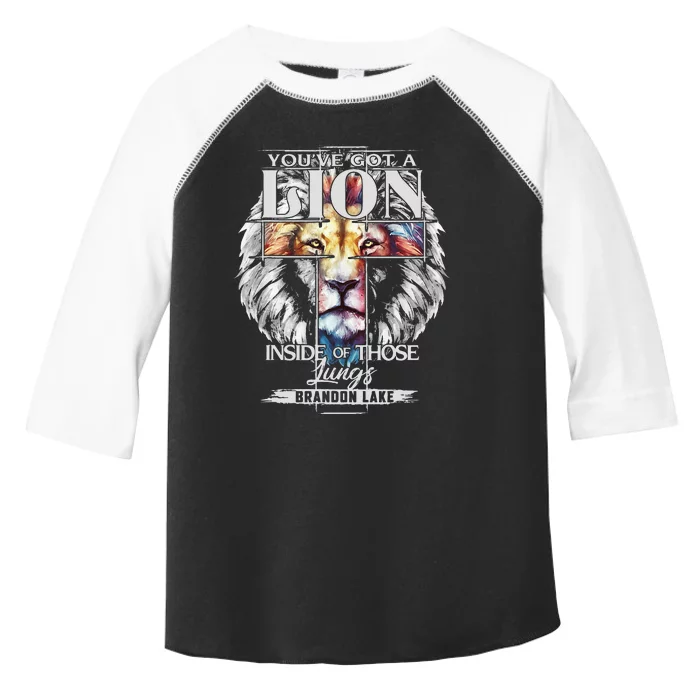 Let Your Lion Out B.R.A.N.D.O.N Lake Merch Praise Jesus Toddler Fine Jersey T-Shirt