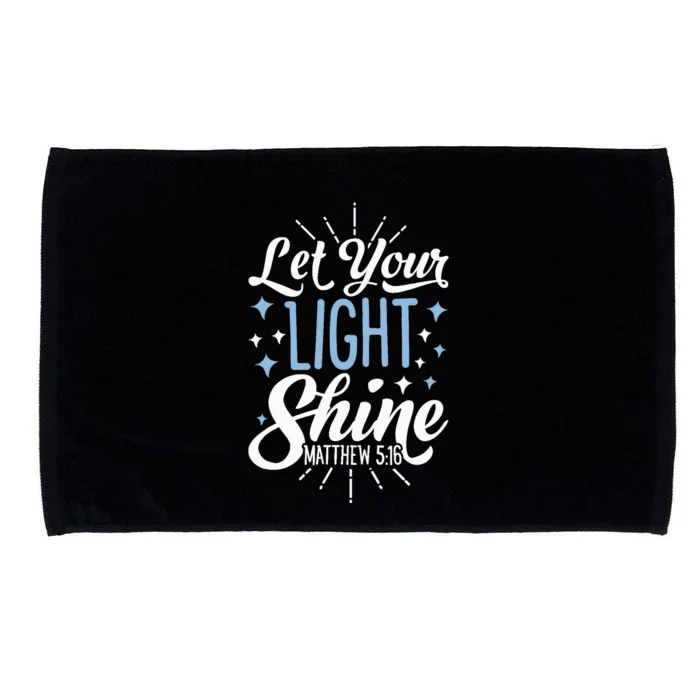 Let Your Light Shine Christian Religious Gifts Microfiber Hand Towel