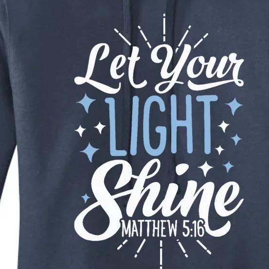 Let Your Light Shine Christian Religious Gifts Women's Pullover Hoodie