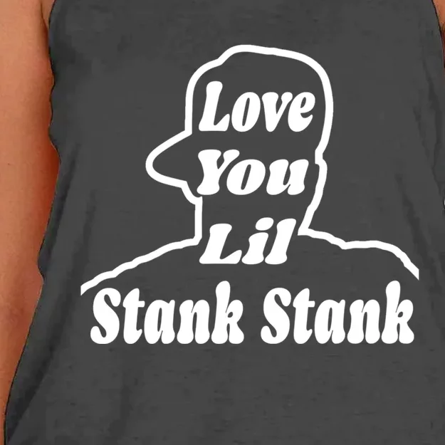 Love You Lil Stank Stank Seanfogelson513 That One Mailman Women's Knotted Racerback Tank