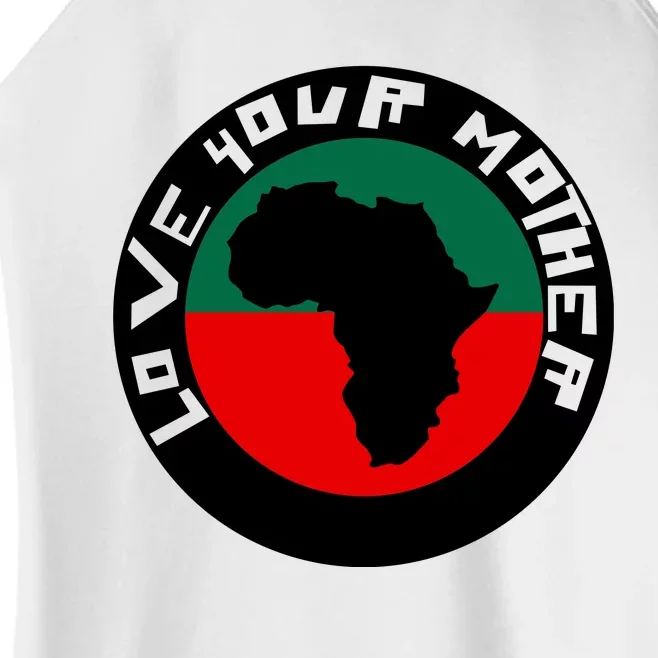 Love Your Mother Africa Black History Women’s Perfect Tri Rocker Tank