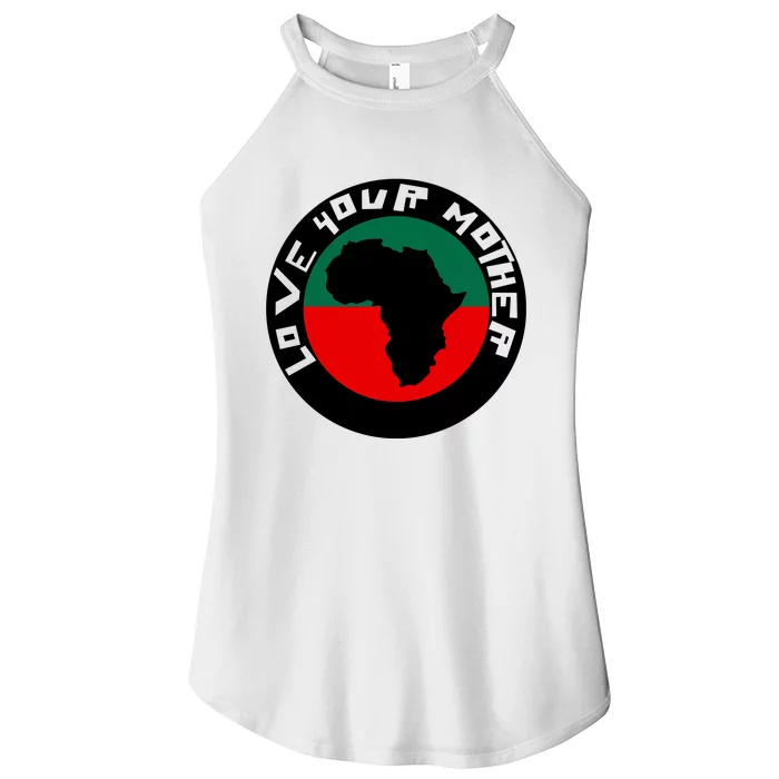 Love Your Mother Africa Black History Women’s Perfect Tri Rocker Tank