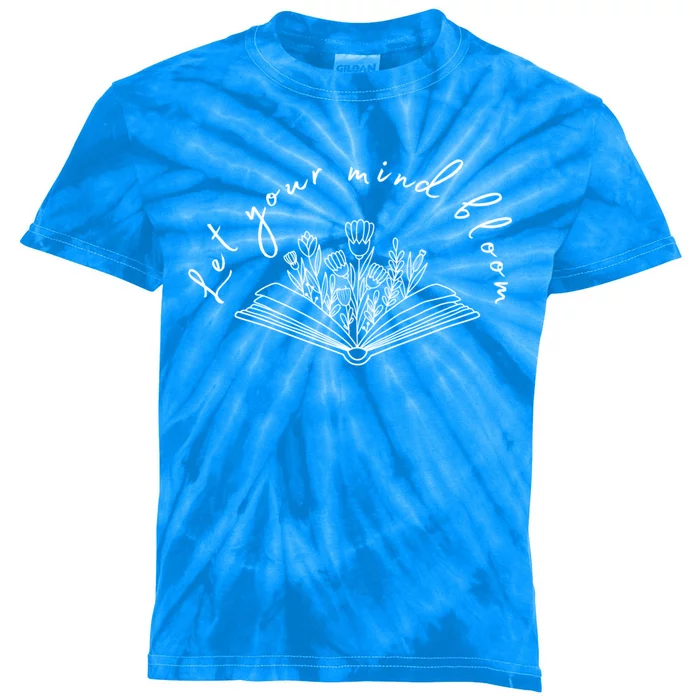 Let Your Mind Bloom Flower Book Great Gift Kids Tie-Dye T-Shirt