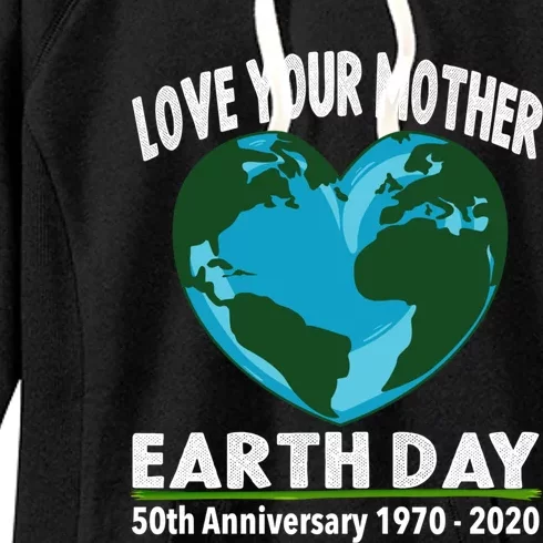 Love Your Mother Earth Cool Gift Earth Day 50th Anniversary Cute Gift Women's Fleece Hoodie