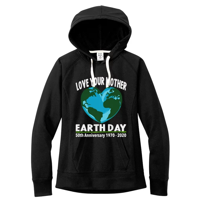 Love Your Mother Earth Cool Gift Earth Day 50th Anniversary Cute Gift Women's Fleece Hoodie