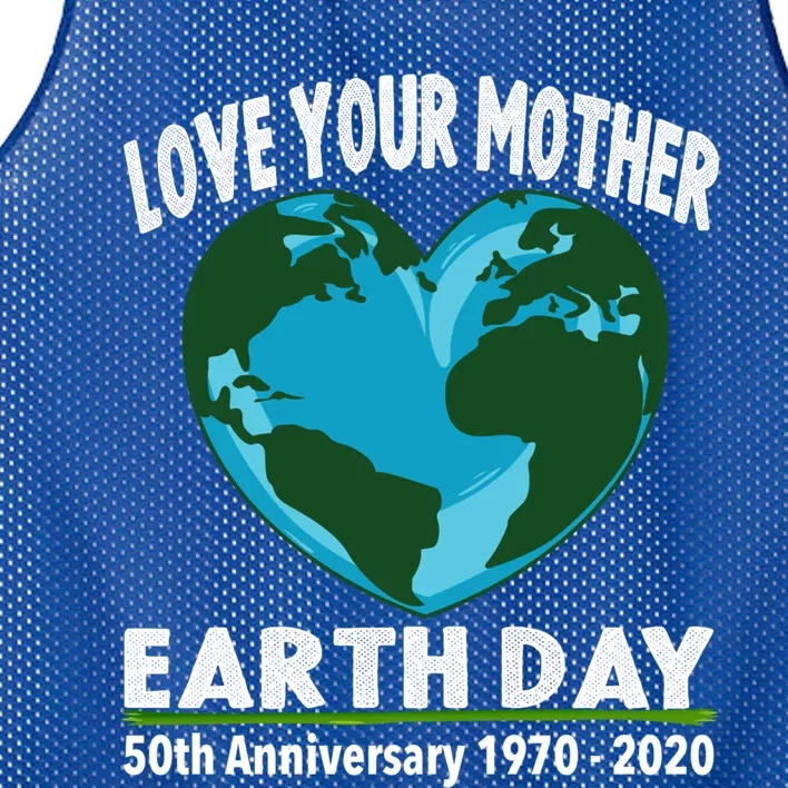 Love Your Mother Earth Cool Gift Earth Day 50th Anniversary Cute Gift Mesh Reversible Basketball Jersey Tank