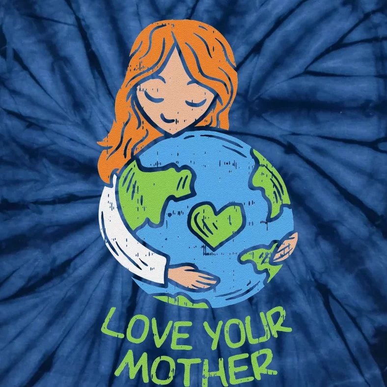 Love Your Mother Cute Earth Day Planet Hugging Mom Tie-Dye T-Shirt