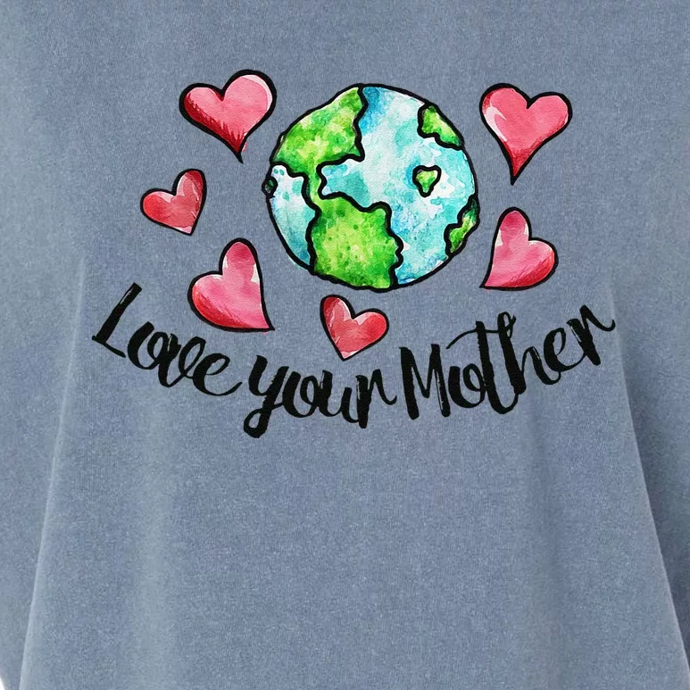 Love Your Mother Earth Days Earthy Mother's Day Garment-Dyed Women's Muscle Tee