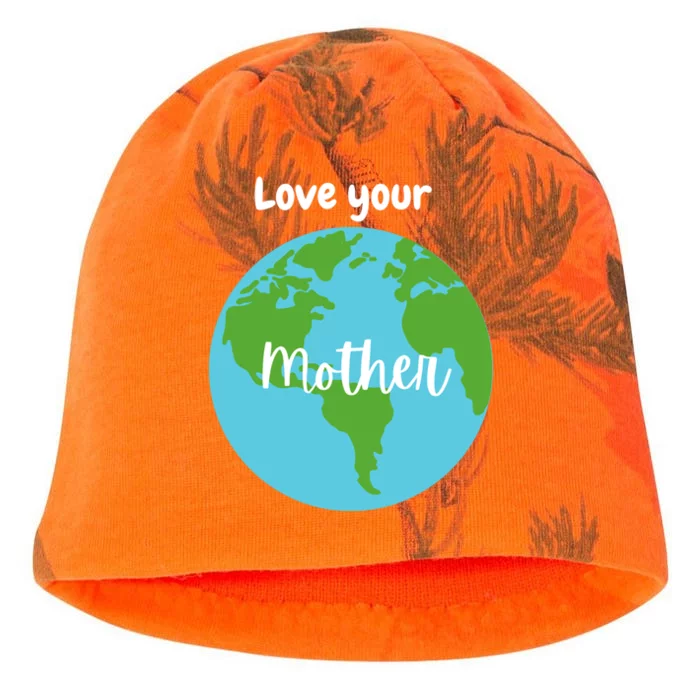 Love Your Mother Earth Day Planet Environtalist Meaningful Gift Kati - Camo Knit Beanie