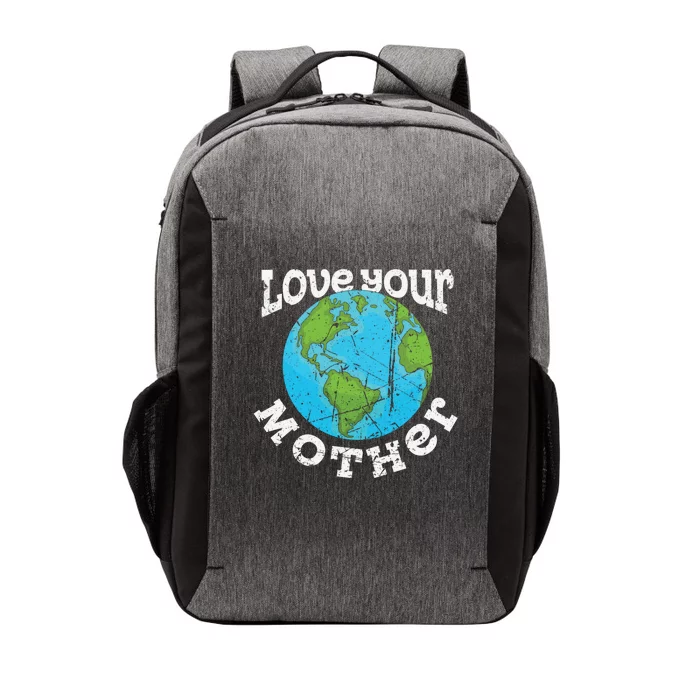 Love Your Mother Earth Day World Planet Day Vintage Cool Gift Vector Backpack