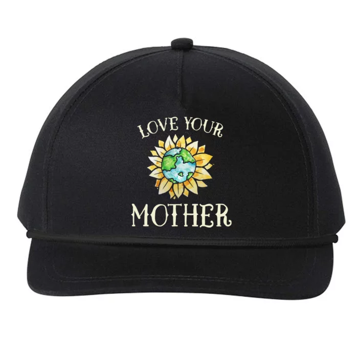 Love Your Mother Earth Global Climate Strike Cute Gift Snapback Five-Panel Rope Hat