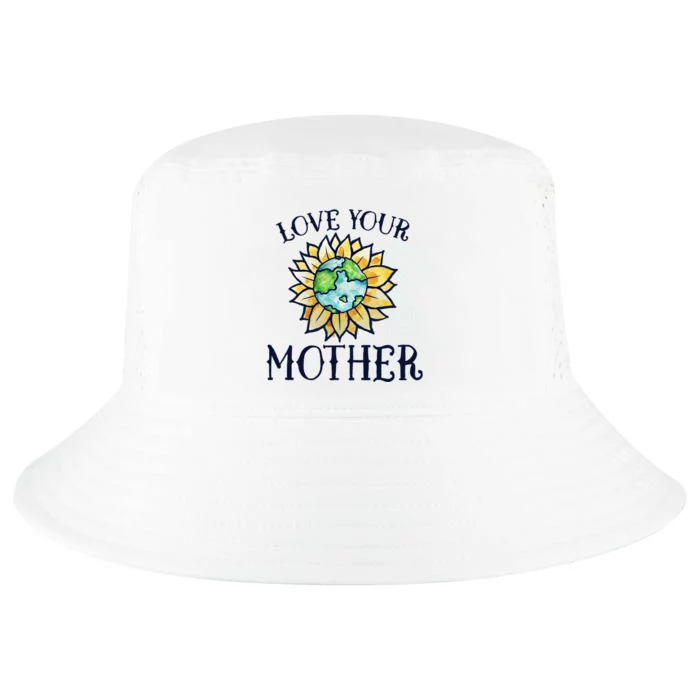 Love Your Mother Earth Day Cute Funny Gift Watercolor Art Earth Cool Comfort Performance Bucket Hat