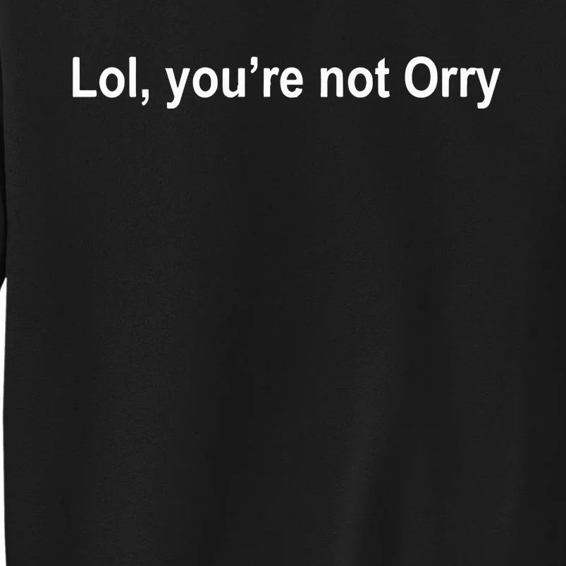 Lol YouRe Not Orry Sweatshirt