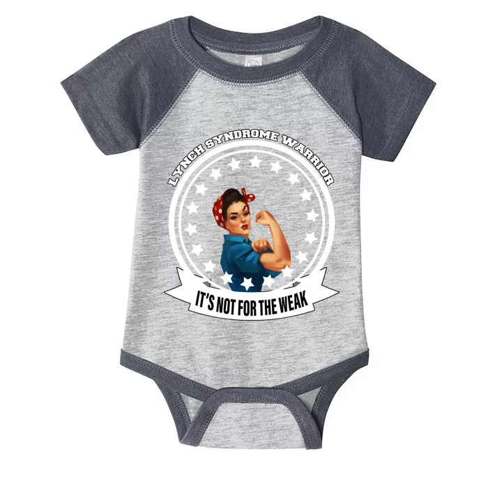 Lynch Syndrome Awareness Warrior Infant Baby Jersey Bodysuit