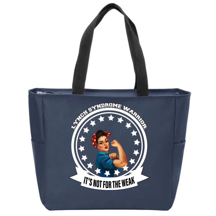 Lynch Syndrome Awareness Warrior Zip Tote Bag