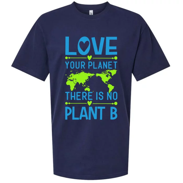 Love Your Planet There Is No Planet B Sueded Cloud Jersey T-Shirt