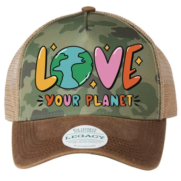 Love Your Planet Earth Day Legacy Tie Dye Trucker Hat