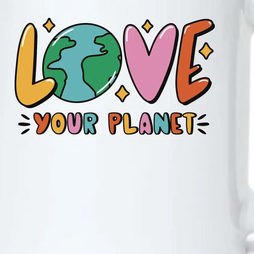 Love Your Planet Earth Day Black Color Changing Mug