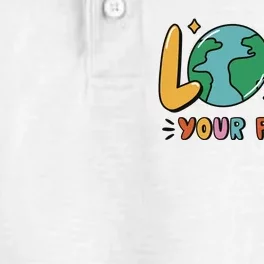 Love Your Planet Earth Day Dry Zone Grid Performance Polo