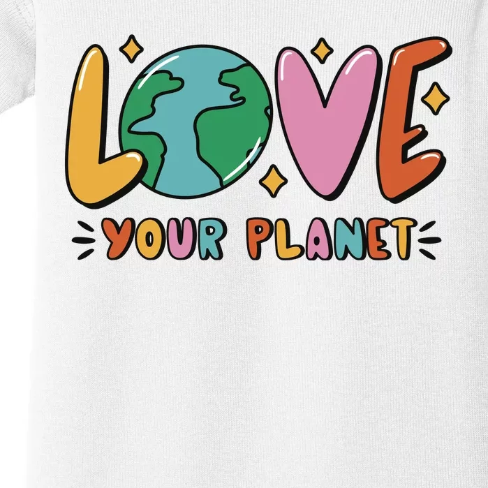 Love Your Planet Earth Day Baby Bodysuit