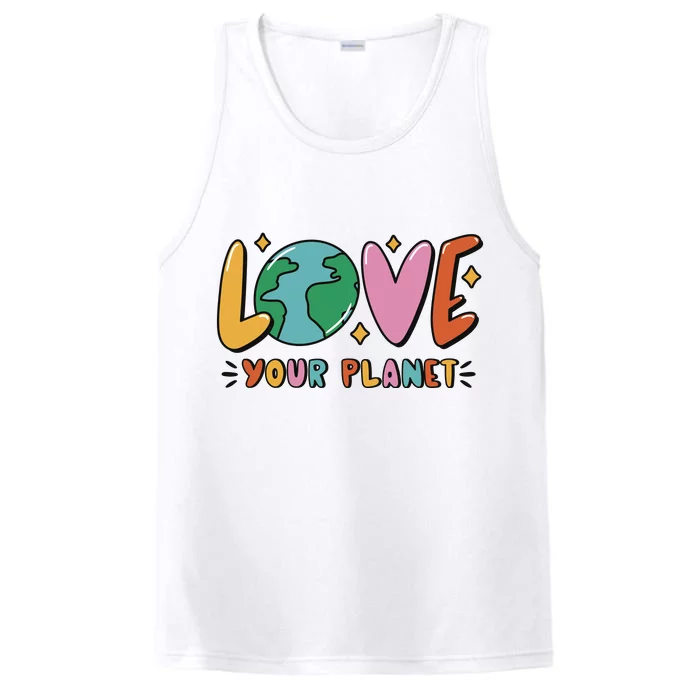 Love Your Planet Earth Day Performance Tank