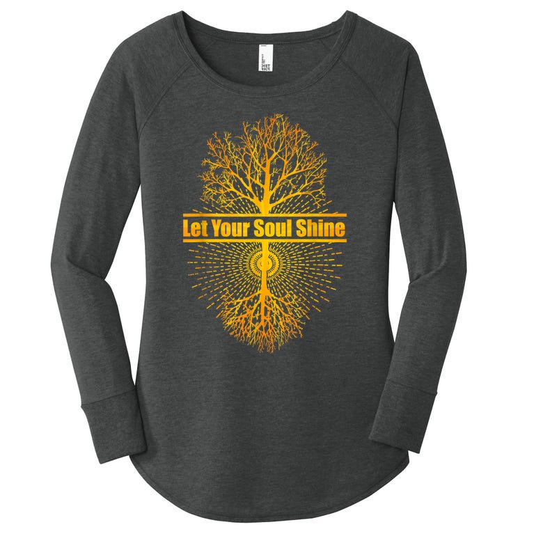 Let Your Soul Shine Tree Of Life Women’s Perfect Tri Tunic Long Sleeve Shirt