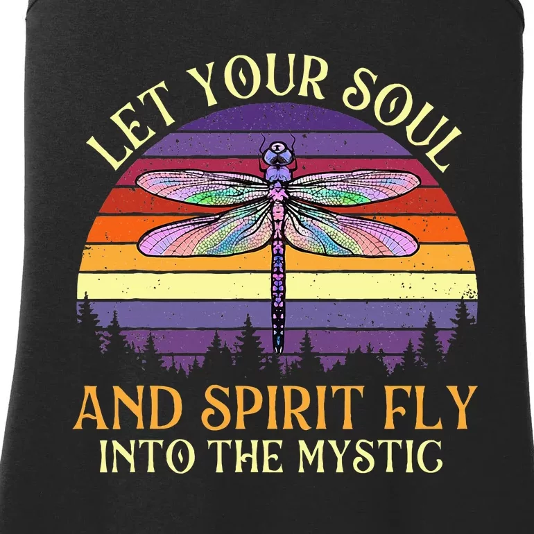 Let Your Soul And Spirit Fly Into The Mystic Dragonfly Lover Ladies Essential Tank