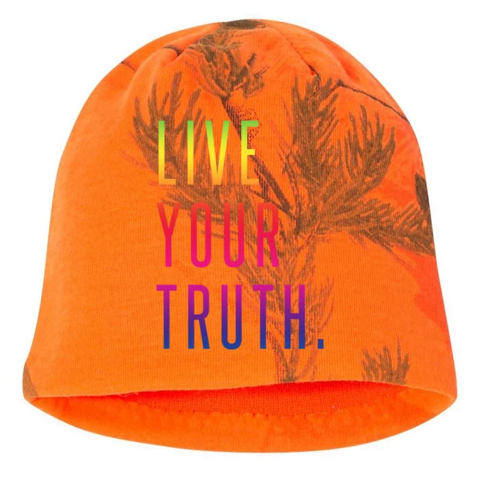 Live Your Truth Gift Live Your Truth Live Your Truth Art Gift Kati - Camo Knit Beanie