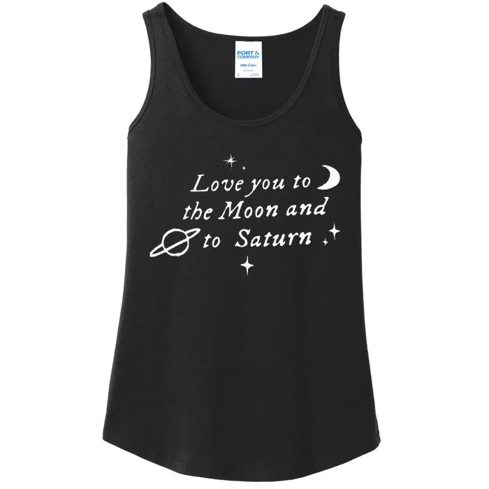 Love You To The Moon & Saturn Ladies Essential Tank