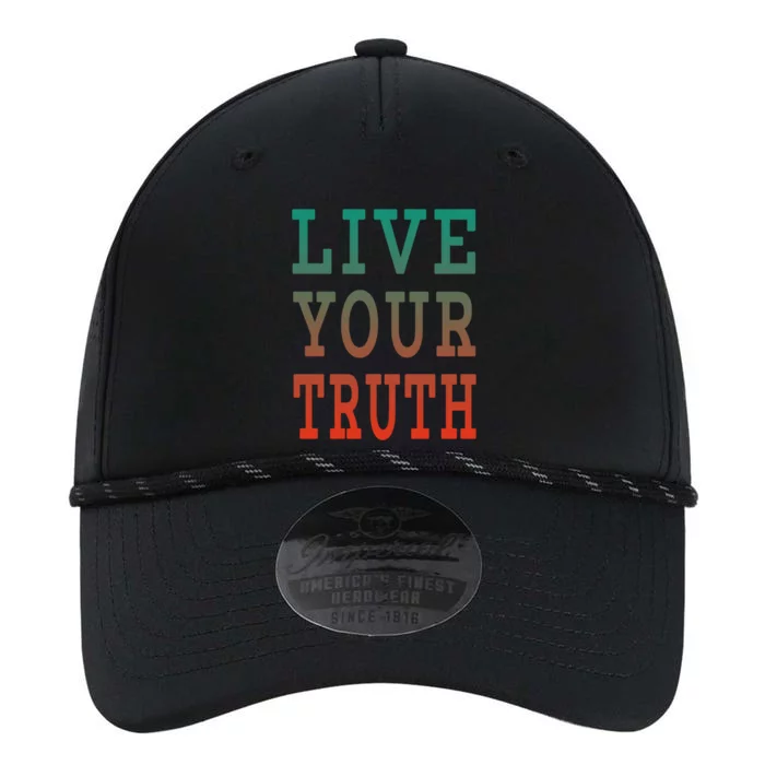 Live Your Truth Progress Pride Flag Colors Gift Performance The Dyno Cap