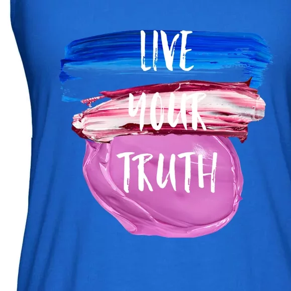 Live Your Truth Cute Gift Ladies Essential Flowy Tank