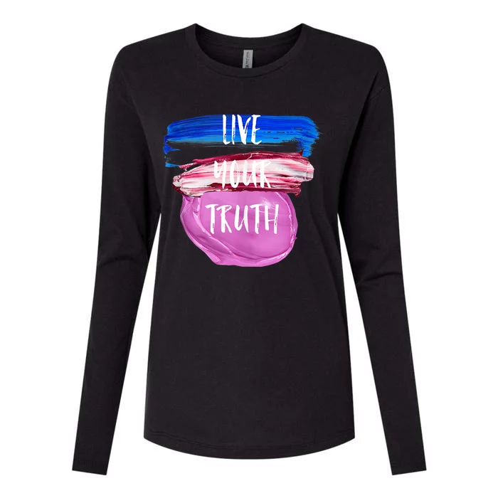 Live Your Truth Gift Tank Top Womens Cotton Relaxed Long Sleeve T-Shirt