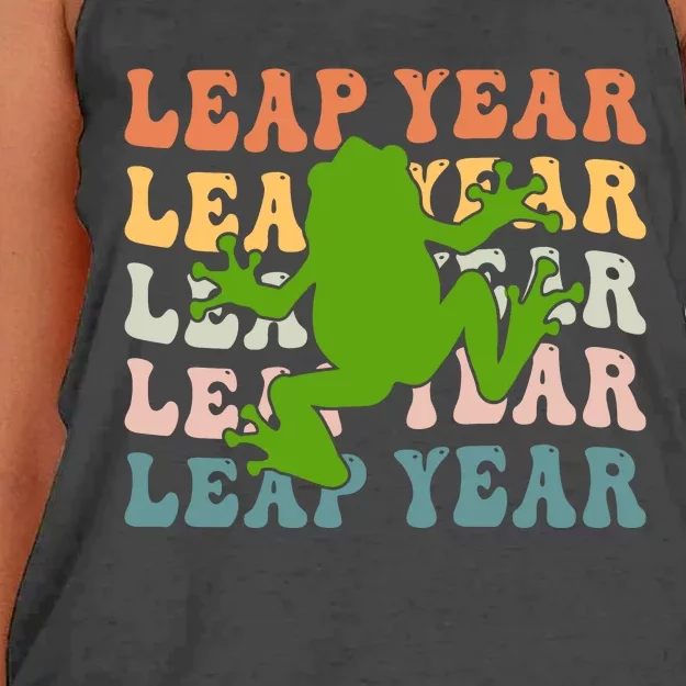 Leap Year T Shirts 2024 Women's Knotted Racerback Tank