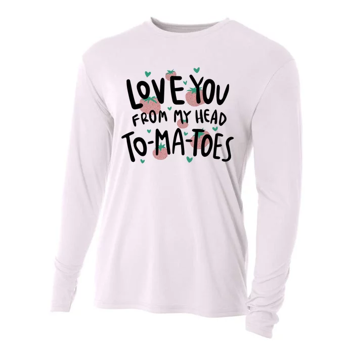 Love You Tomatoes Funny Cooling Performance Long Sleeve Crew