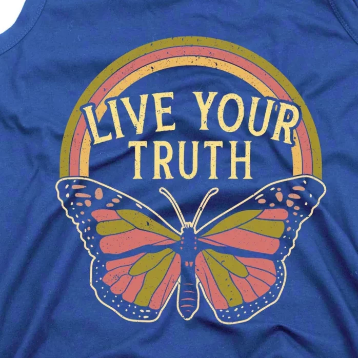 Live Your Truth Butterfly Lover Hippie Festival Cool Gift Tank Top