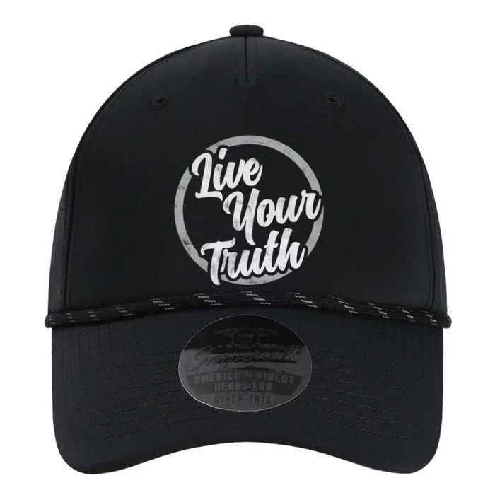 Live Your Truth Inspirational Uplifting Quote For Equality Meaningful Gift Performance The Dyno Cap