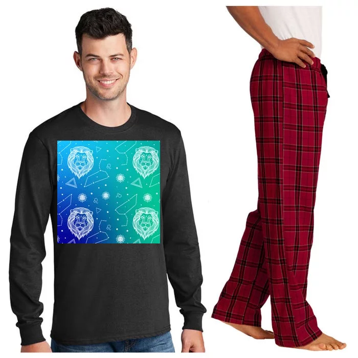 Leo Zodiac Astrology Long Sleeve Pajama Set