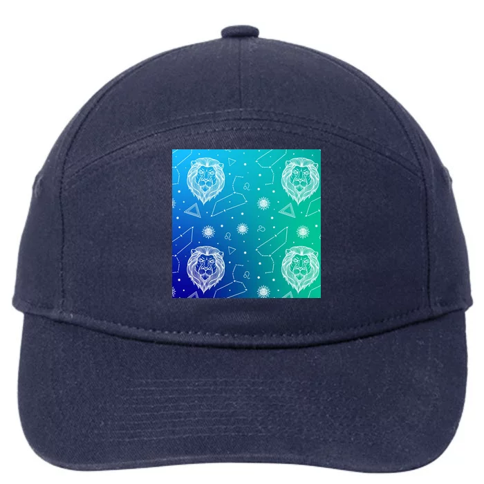 Leo Zodiac Astrology 7-Panel Snapback Hat