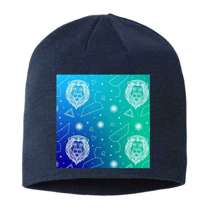 Leo Zodiac Astrology 8 1/2in Sustainable Knit Beanie