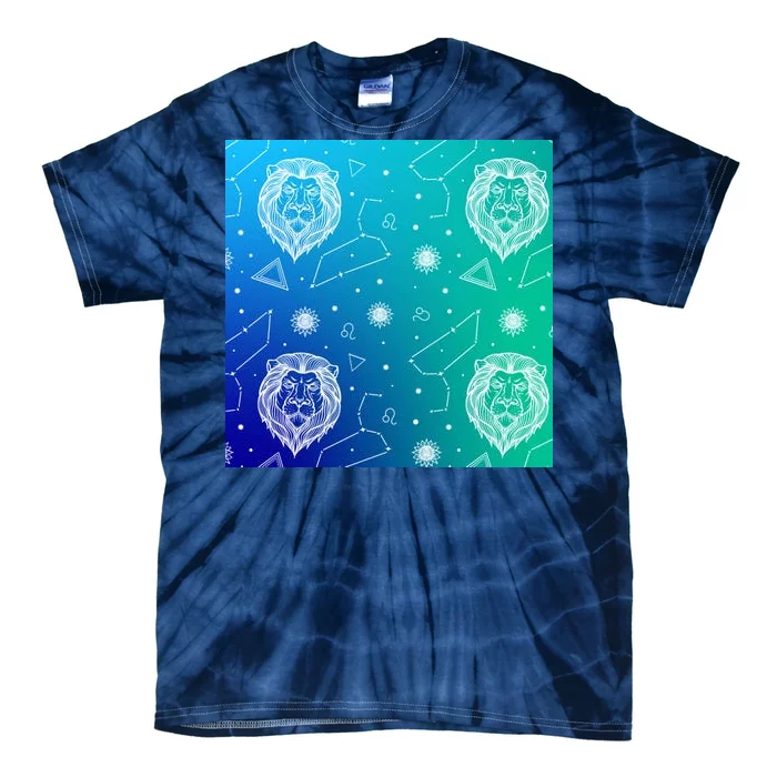 Leo Zodiac Astrology Tie-Dye T-Shirt