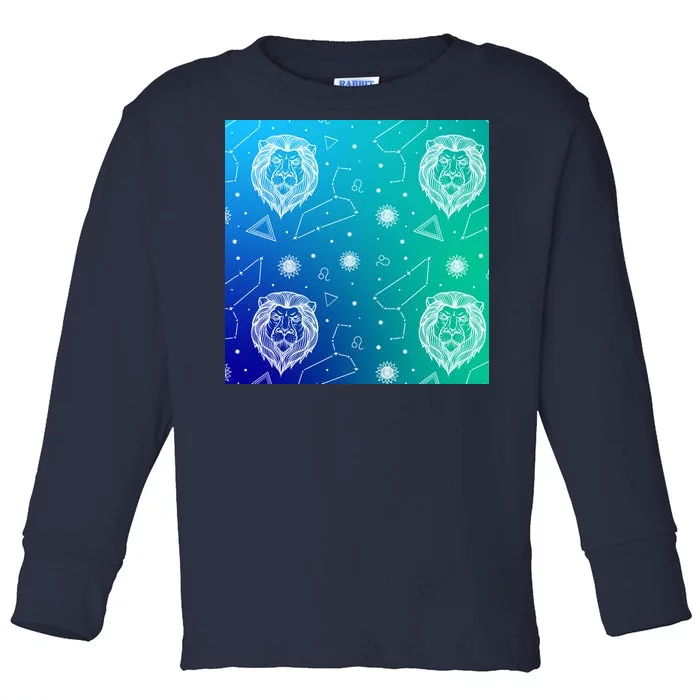 Leo Zodiac Astrology Toddler Long Sleeve Shirt