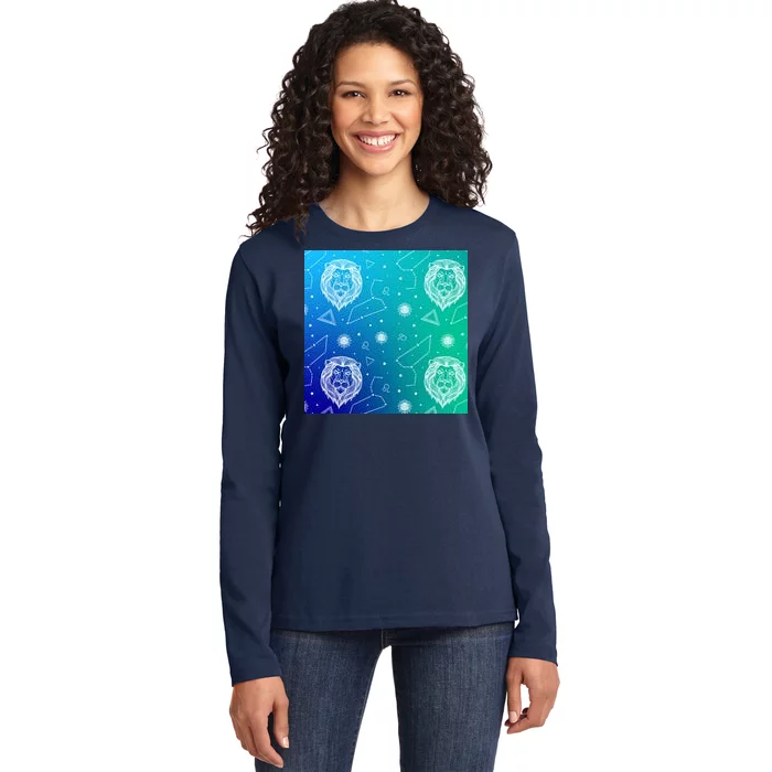 Leo Zodiac Astrology Ladies Long Sleeve Shirt