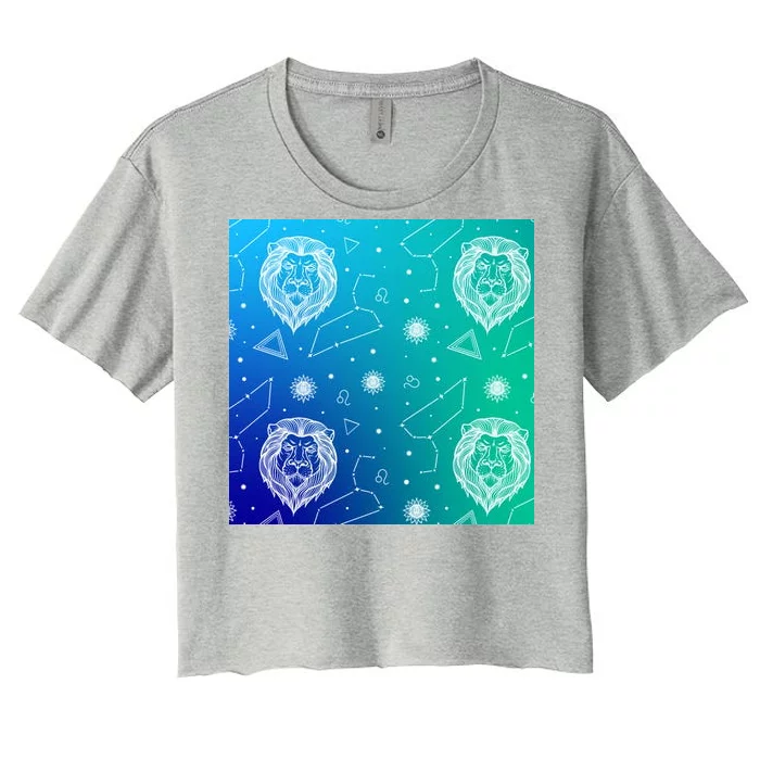 Leo Zodiac Astrology Women's Crop Top Tee