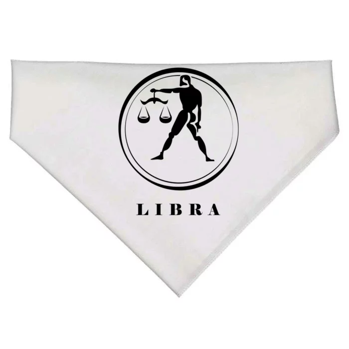 Libra Zodiac Astrology Sign Great Gift USA-Made Doggie Bandana