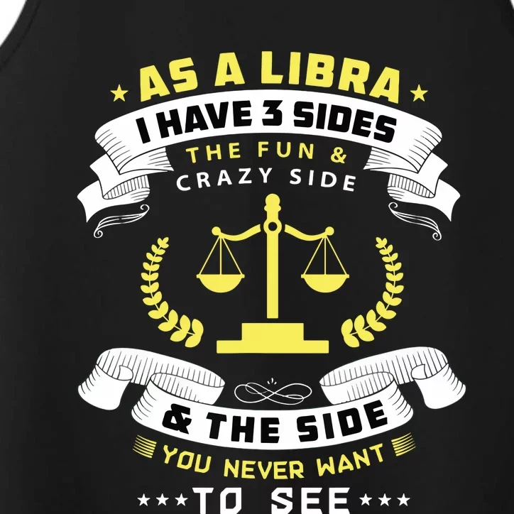 Libra Zodiac Birthday Horoscope Sign Libra Performance Tank