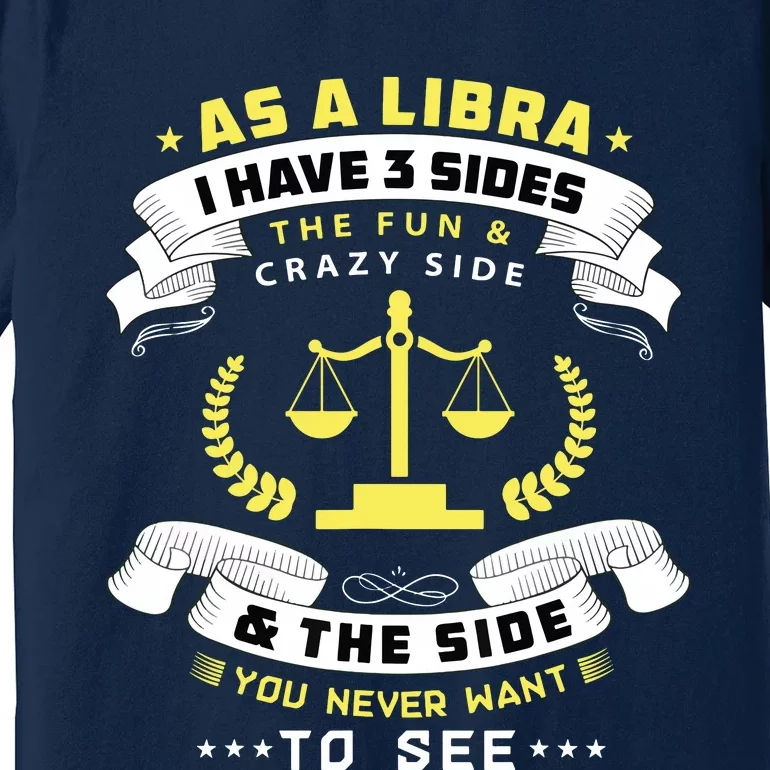 Libra Zodiac Birthday Horoscope Sign Libra Premium T-Shirt