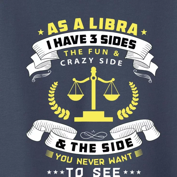 Libra Zodiac Birthday Horoscope Sign Libra Toddler T-Shirt